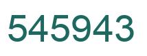 Number 545943 green image