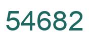 Number 54682 green image