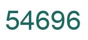 Number 54696 green image