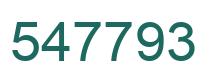 Number 547793 green image