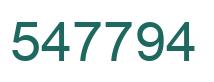 Number 547794 green image