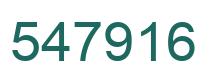 Number 547916 green image