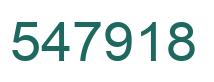 Number 547918 green image