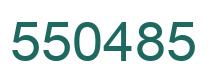 Number 550485 green image