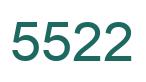 Number 5522 green image