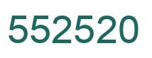 Number 552520 green image