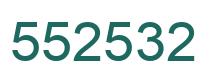 Number 552532 green image