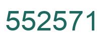 Number 552571 green image