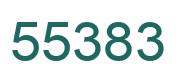Number 55383 green image