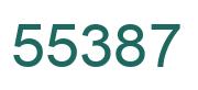 Number 55387 green image