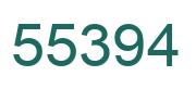 Number 55394 green image