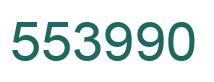 Number 553990 green image