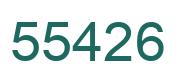 Number 55426 green image