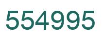 Number 554995 green image