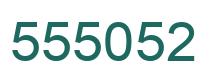 Number 555052 green image