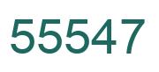 Number 55547 green image