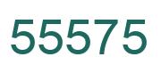 Number 55575 green image