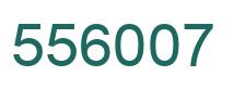 Number 556007 green image