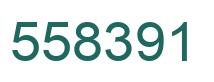 Number 558391 green image