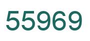 Number 55969 green image