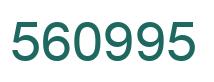 Number 560995 green image