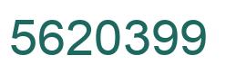 Number 5620399 green image