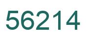 Number 56214 green image