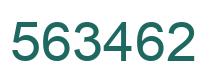 Number 563462 green image