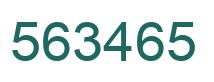 Number 563465 green image