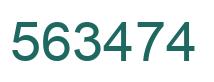 Number 563474 green image