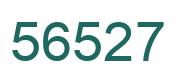 Number 56527 green image
