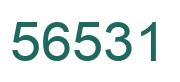 Number 56531 green image