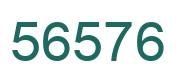 Number 56576 green image