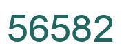 Number 56582 green image