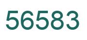 Number 56583 green image
