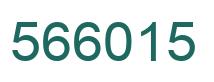 Number 566015 green image