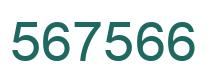 Number 567566 green image