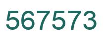 Number 567573 green image