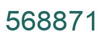 Number 568871 green image