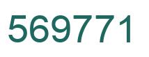 Number 569771 green image