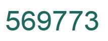 Number 569773 green image