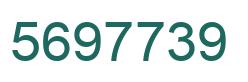 Número 5697739 imagen verde