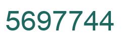 Número 5697744 imagen verde