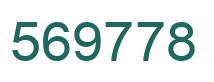 Number 569778 green image