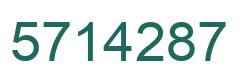 Number 5714287 green image