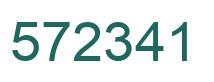 Number 572341 green image