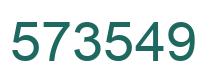 Number 573549 green image