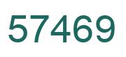 Número 57469 imagen verde