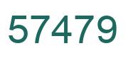 Number 57479 green image