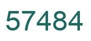 Number 57484 green image